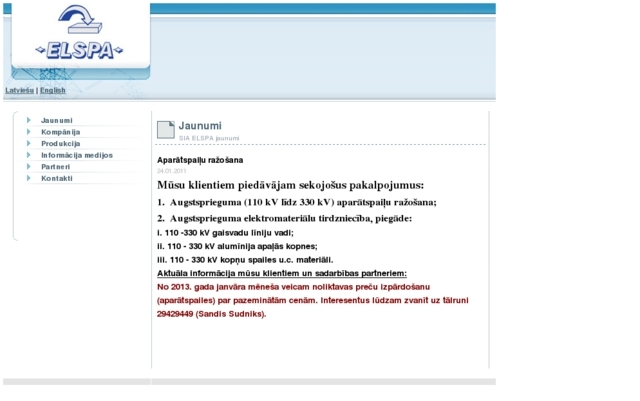 Elspa, SIA